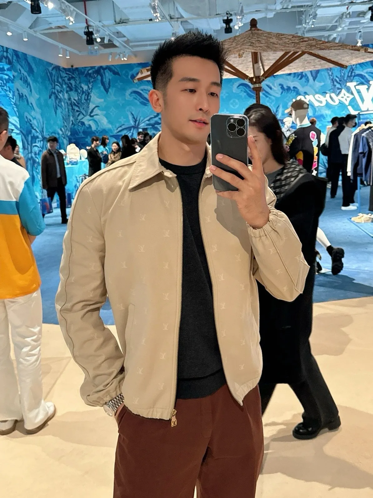 Louis Vuitton 24Fw Full Print Jacquard Jacket Jacket